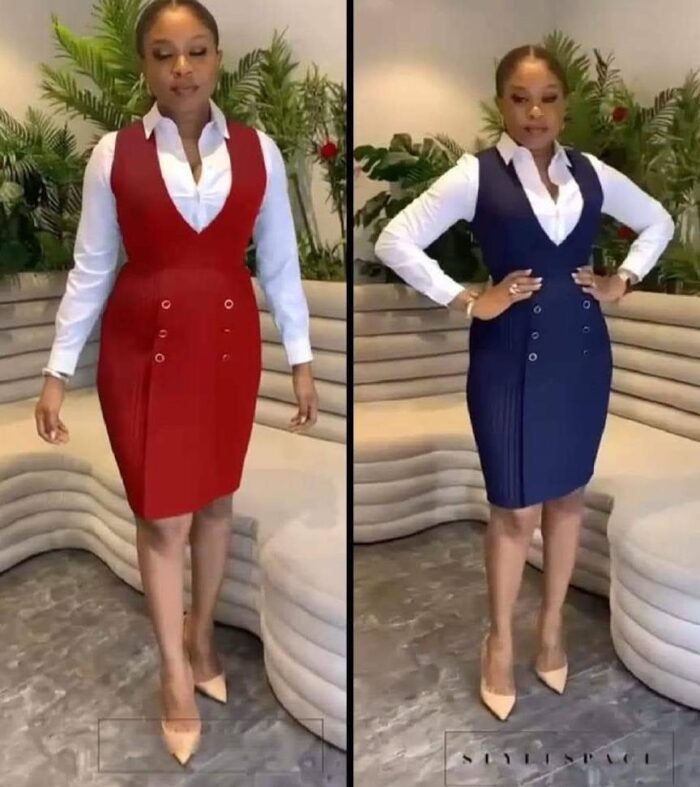 Robe Blazer Croisée – Élégance Professionnelle